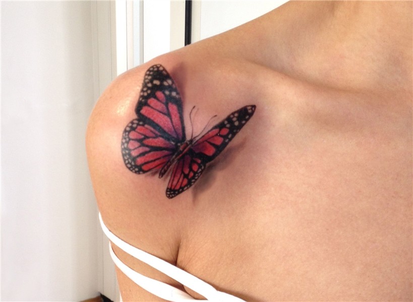 3D Butterfly Tattoo/ Schmetterling Tattoo/ by Martin Stauch