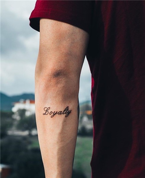 40+ Awesome Minimalist One-Word Tattoo Ideas - Millions Grac