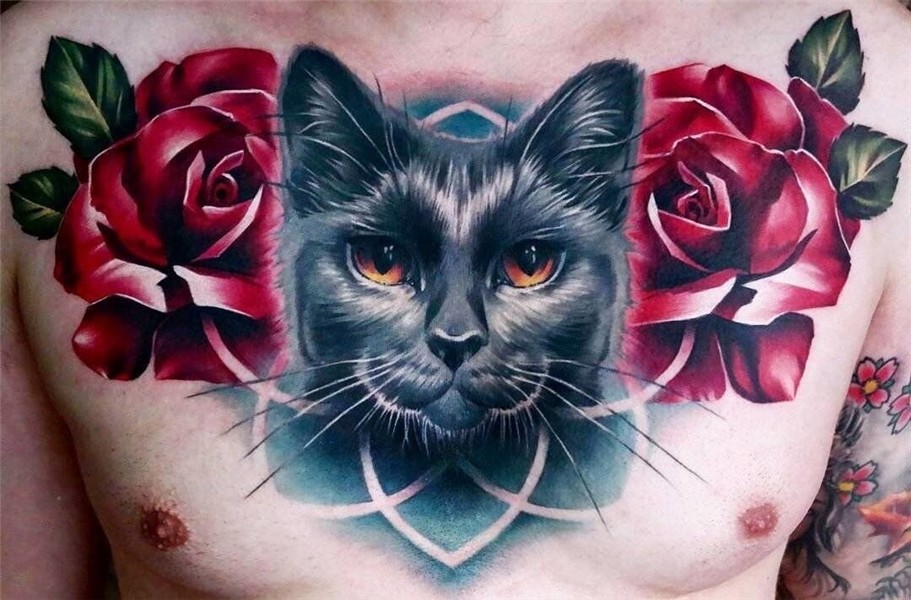 40 Best Cat Tattoo Designs for Cat Lovers - TattooBloq Cat t