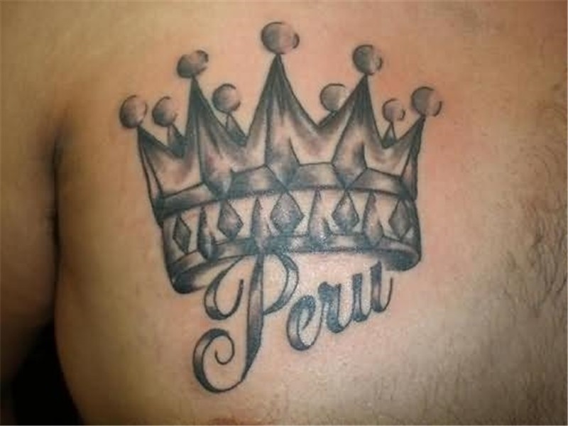40+ Crown Tattoos On Chest