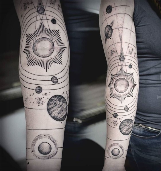 40 Facinating Solar System Tattoo Designs - Their Main Origi