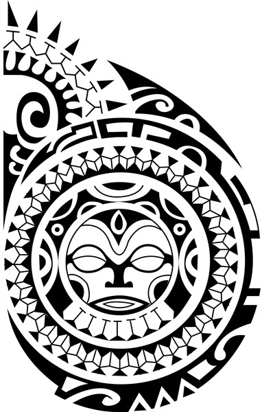 40$ Polynesian Maori Back Tattoo Design. Designer: Andrija P