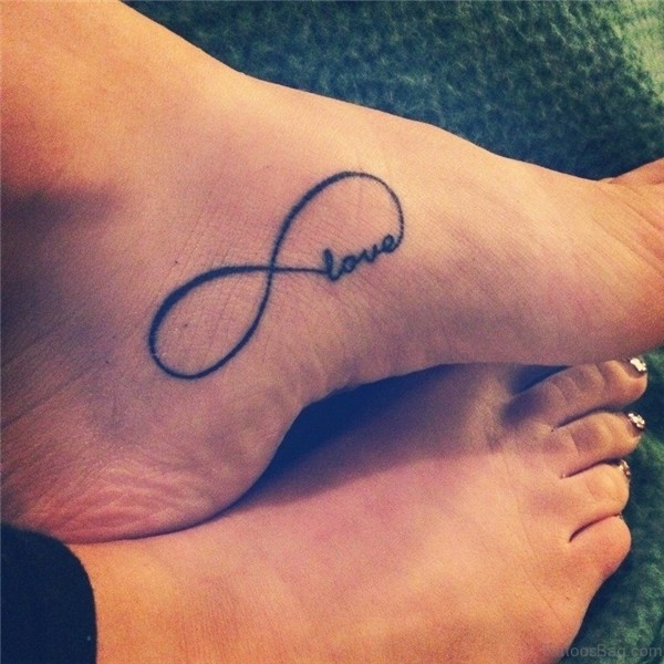 40 Sweet Infinity Tattoos on Ankle