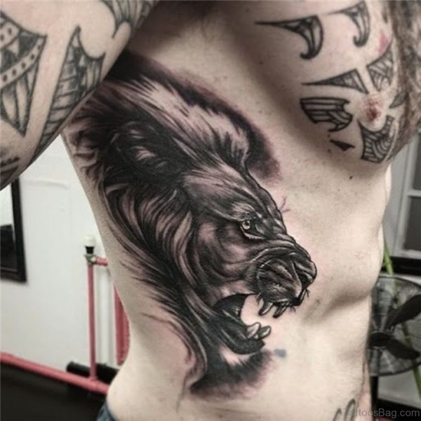 42 Latest Lion Tattoos For Rib