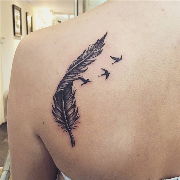 45 Awesome Feather Tattoo Ideas - ADDICFASHION Feather tatto