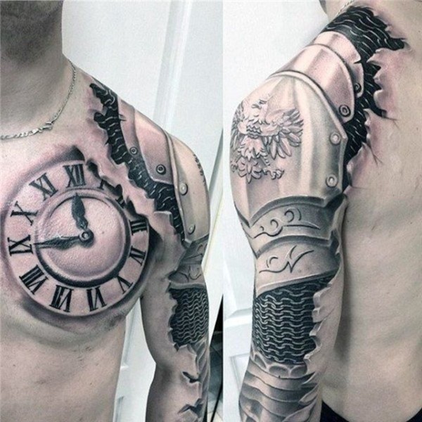 45 Cool 3D Tattoo Ideas For Men And Women - VIs-Wed Shoulder