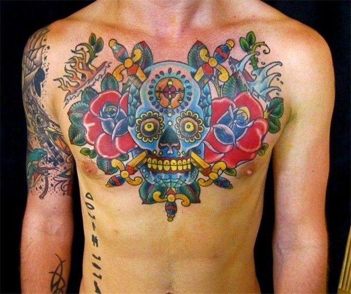 45 Intriguing Chest Tattoos For Men Chest tattoo men, Chest