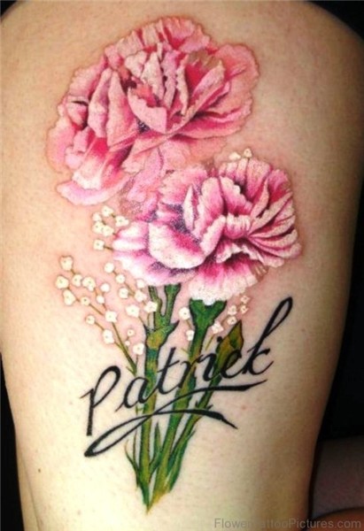46 Attractive Carnation Flower Tattoos