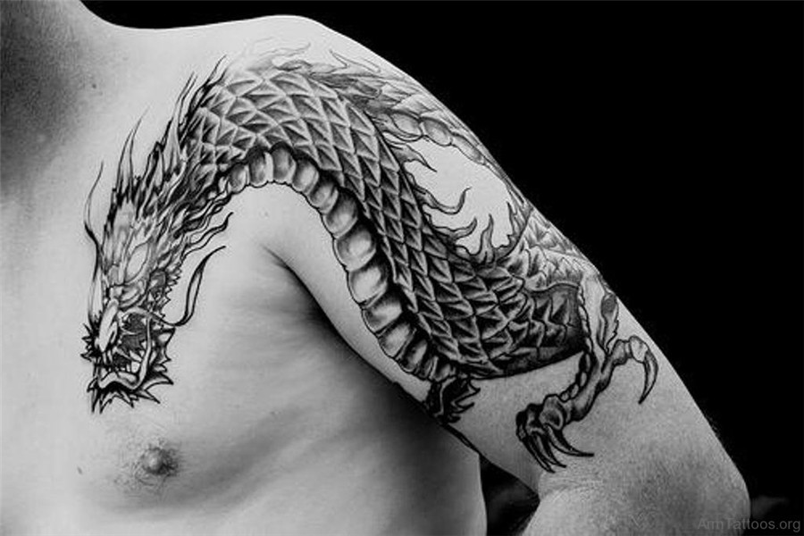 46 Classic Dragon Tattoos For Arm