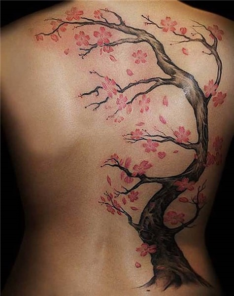 47+ Cherry Blossom Flowers Tattoos For Girls