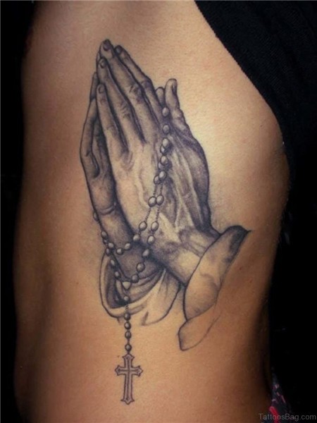 47 Classic Rosary Tattoos For Rib