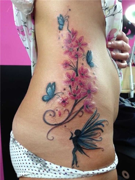 47+ Fairy With Flowers Tattoos Ideas