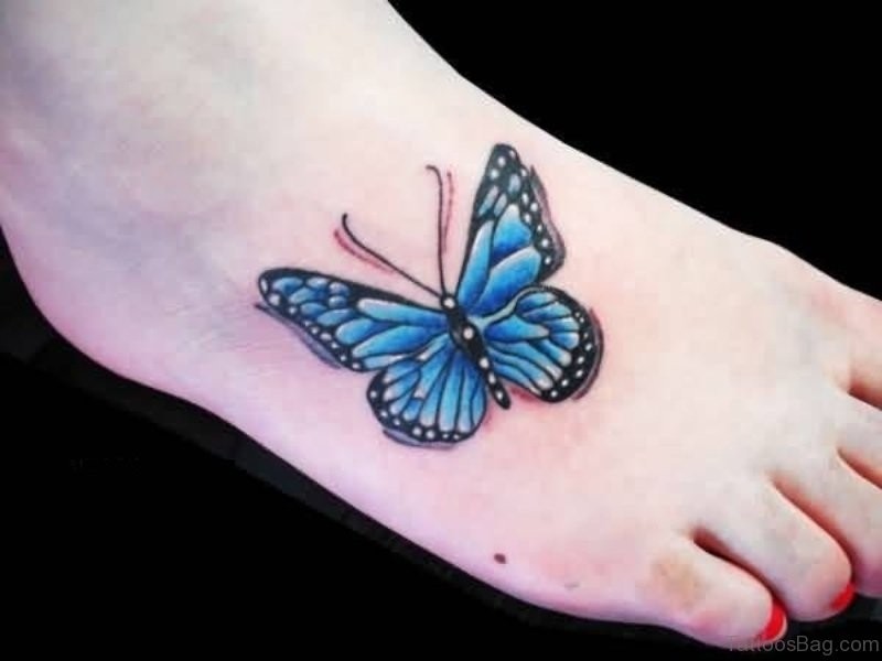 48 Unique Butterfly Tattoos On Foot