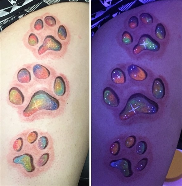 49 Awesome Glow In The Dark Tattoos Visible Under Black Ligh