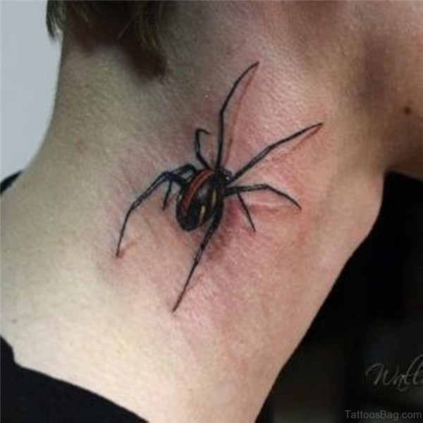 49 Snazzy Spider Tattoos On Neck