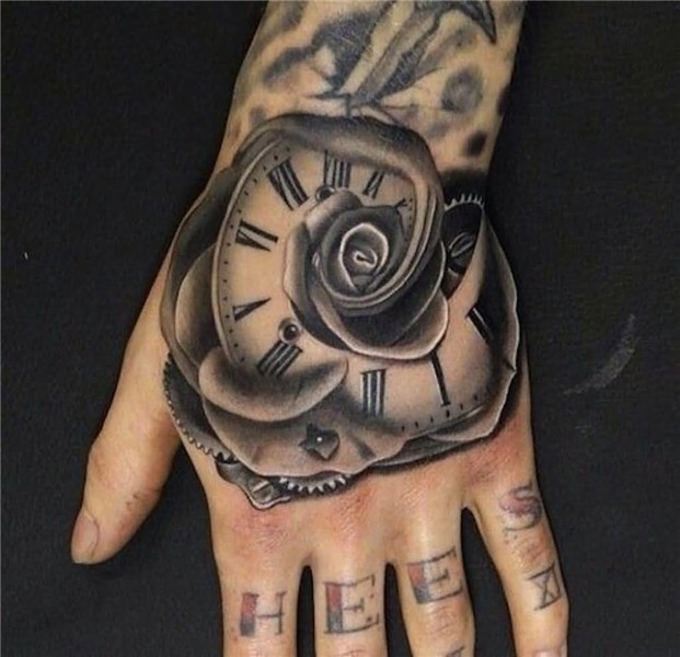 50+ Amazing Rose Hand Tattoos
