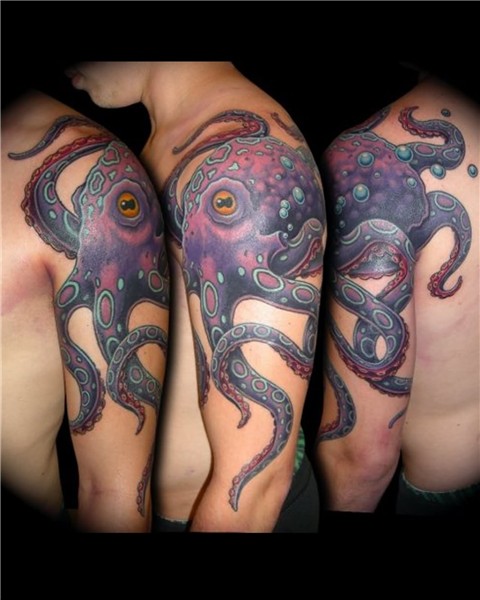 50+ Awesome Octopus Shoulder Tattoos