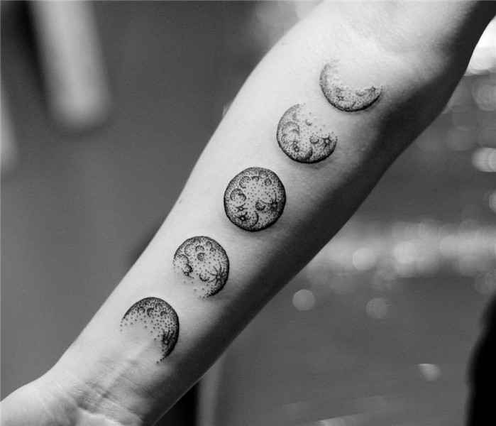 50+ Best Phases Of The Moon Tattoos