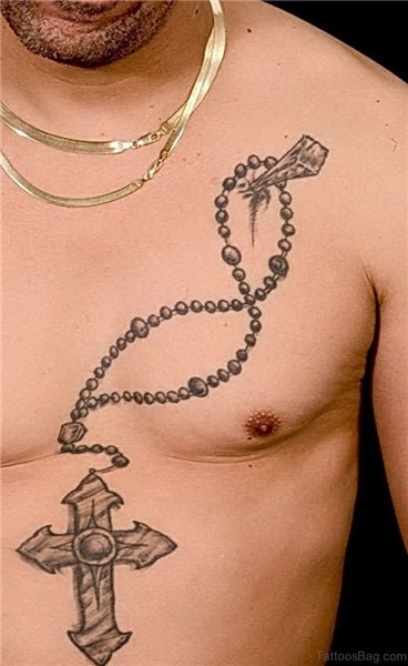 50 Best Rosary Tattoos On Chest