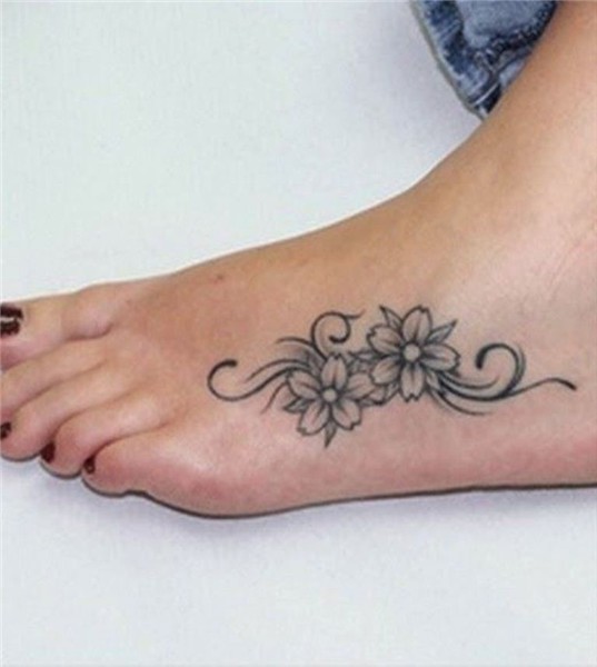 50 Daisy Tattoos Foot tattoos girls, Tattoos for women flowe