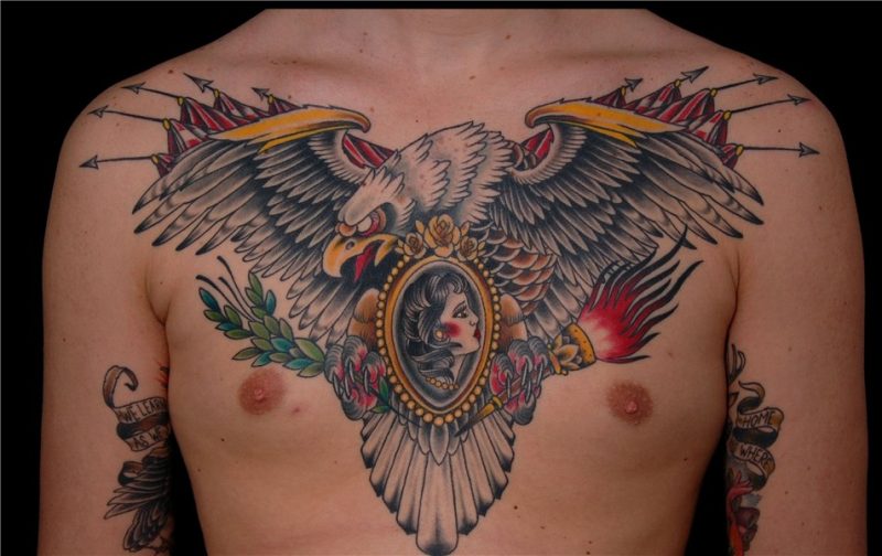 50+ Popular Eagle Chest Tattoos Ideas With Meanings