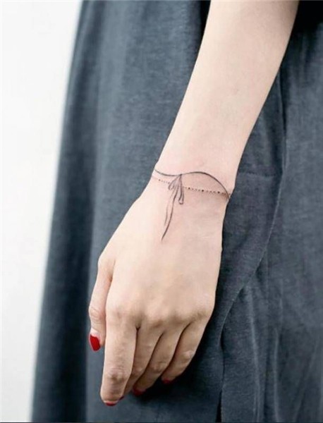 50 Simple & Elegant Tattoo Ideas For Women Wrist bracelet ta