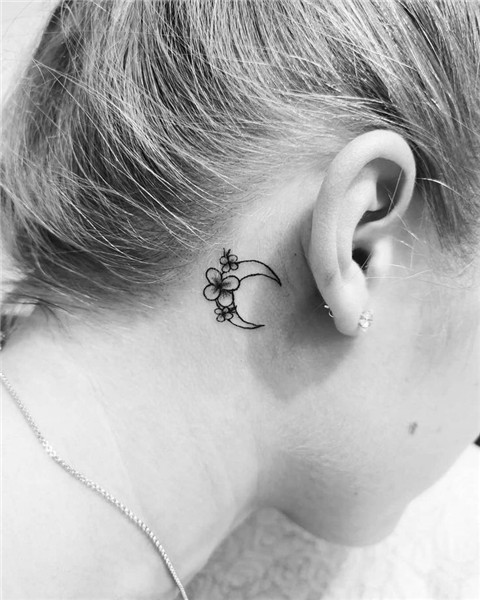 50 Uniqueness of Behind The Ear Tattoos Ideas Back ear tatto