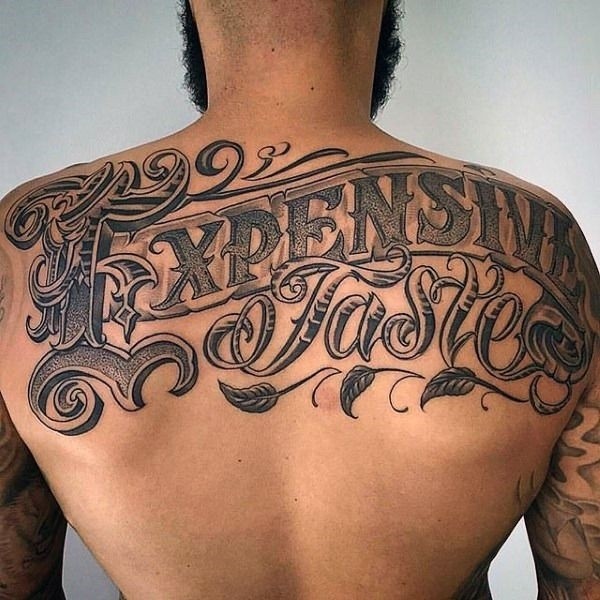 50 Upper Back Tattoos For Men - Masculine Ink Design Ideas B