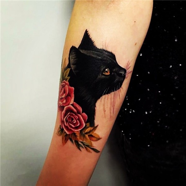 50+ of the Cutest Black Cat Tattoo Design Variations for the