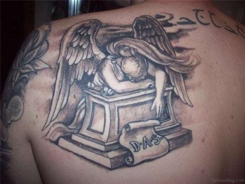 51 Prettiest Memorial Angel Tattoos On Back