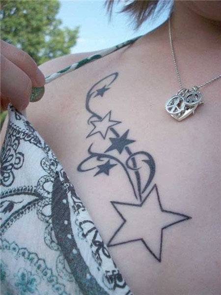 52 Gorgeous Stars Tattoos For Chest