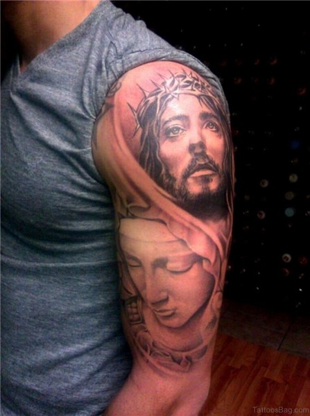 53 Adorable Virgin Mary Shoulder Tattoos