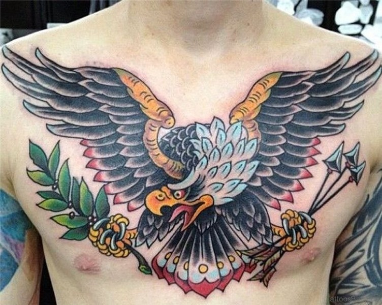 54 Classy Eagle Bird Tattoos On Chest
