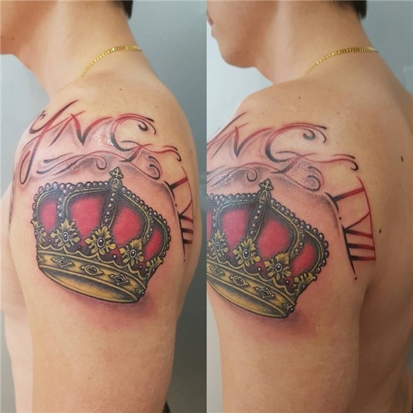 55 Best King And Queen Crown Tattoo - Designs & Meanings (20