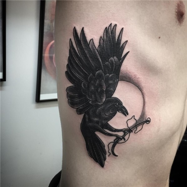 55 Inspiring Raven Tattoo - Designs & All Meaning Check more
