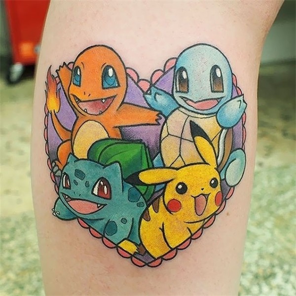 58 Pokemon Tattoos For Fans Who Want To Catch Them All Bored