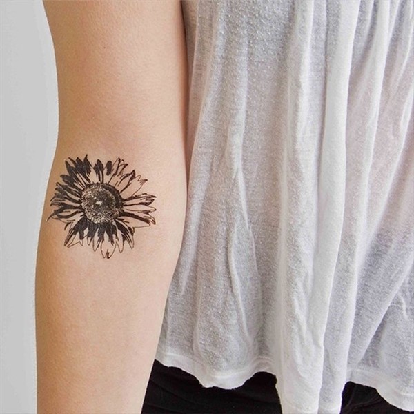 59 Cool Black and White Sunflower Tattoo Ideas You With to H