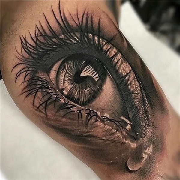 5) Twitter Eye tattoo, Inner bicep tattoo, Best sleeve tatto