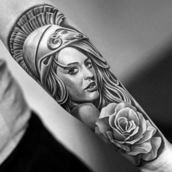 60 Athena Tattoo Designs For Men - Ancient Greek Goddess Ide