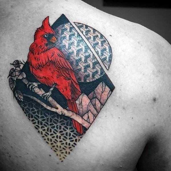 60 Cardinal Tattoo Designs For Men - Bird Ink Ideas - Tattoo