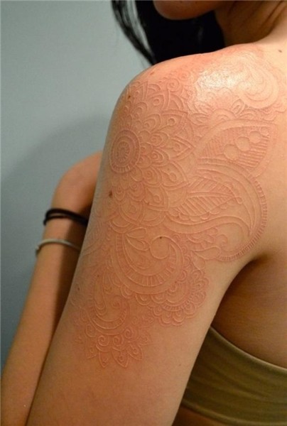 60+ Ideas for White Ink Tattoos Cuded