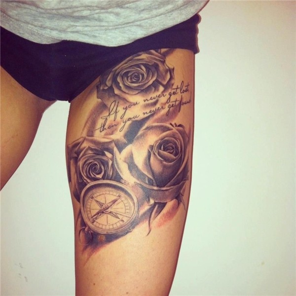 60 Incredible Leg Tattoos Cuded Girl thigh tattoos, Thigh ta