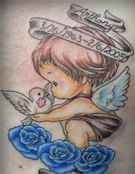 60 Most Amazing Memorial Angel Tattoos For Back