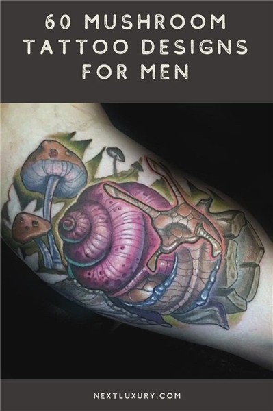 60 Mushroom Tattoo Designs For Men - Fungus Ink Ideas Video