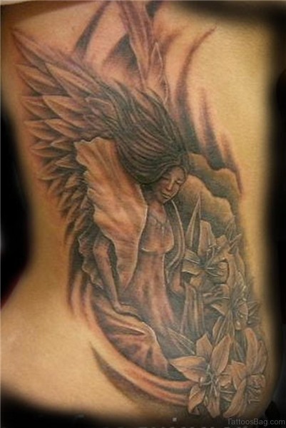 60 Wonderful Angel Tattoos On Rib