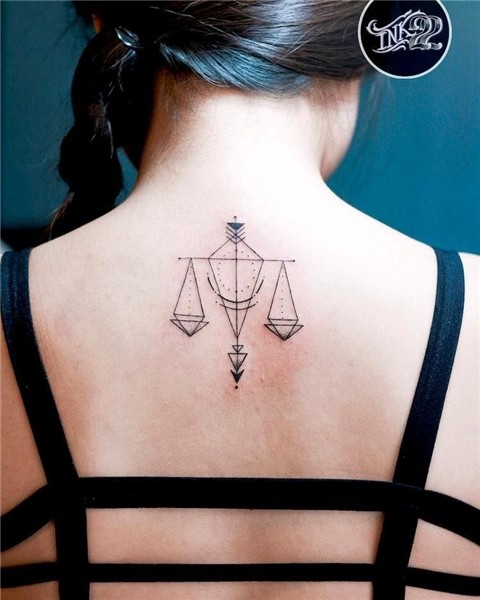 61 Elegant Libra Tattoos That Are Gorgeously Balanced Geomet