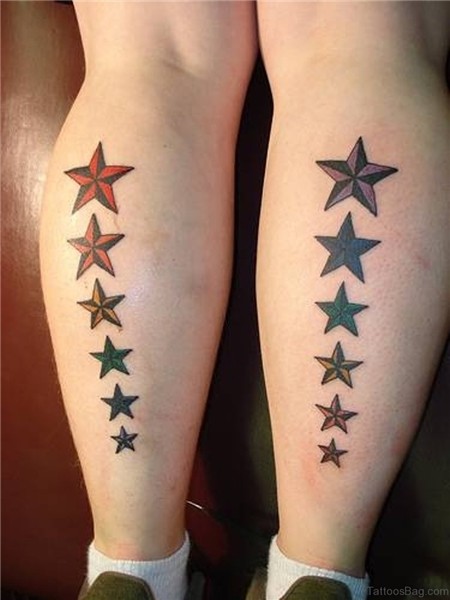 62 Nice Star Tattoos For Leg