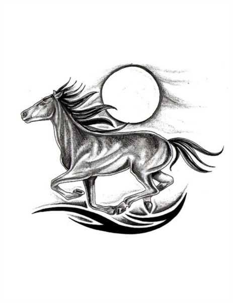 62+ Running Horse Tattoos Ideas
