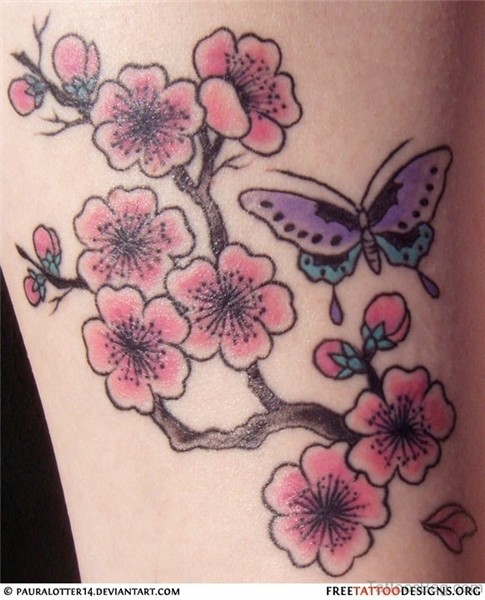 62 Wonderful Cherry Blossom Tattoos For Back