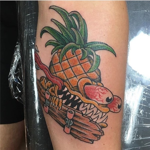 63 Amazing Pineapple Tattoo Idea For People Who Are Ticklish